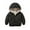 Black, variant on Esaierrr Toddler Kids Boys Girls Hooded Down Cotton Jacket for 2-7Y Solid Colour Warm Cotton Coats Cotton Coat Tops Autumn Winter