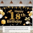 thumbnail image 3 of Backdrop Photography Prop Banner Birthday Party Decoration Polyester Streamer, 18th Birthdy Party Workhe, 3 of 9