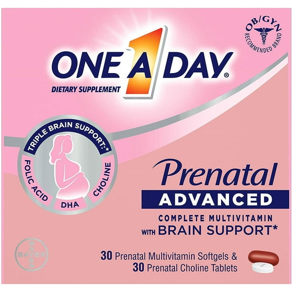 One A Day WOMENS PRENATAL W/ 30 30 ct (Pack of 2)
