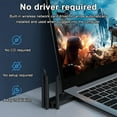 thumbnail image 6 of USB 3.0 WiFi adapter 1300mbps for Bluetooth 5.0 dual band 2.4g/5GHz USB network card wireless receiver for laptop PC accessories, 6 of 7