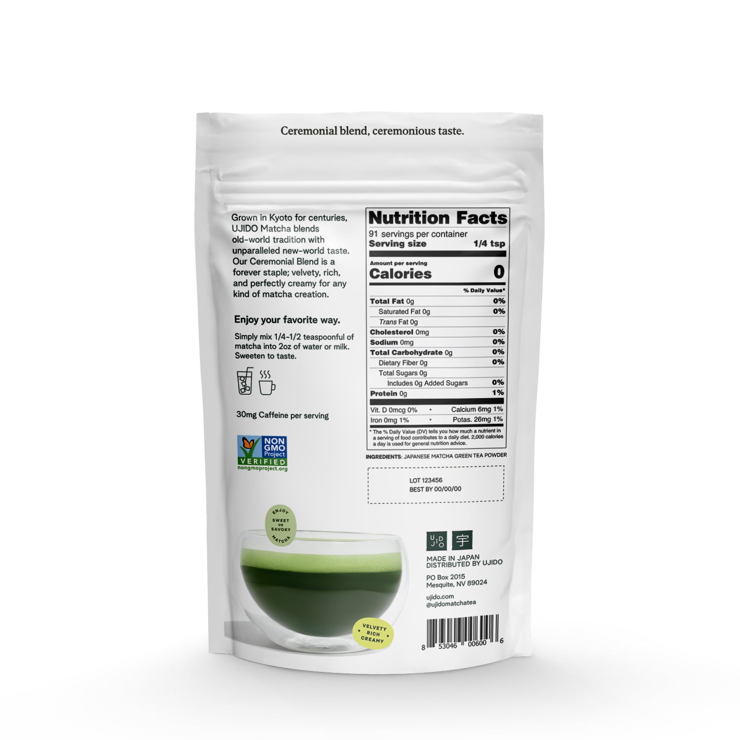 Ujido Ceremonial Blend Matcha Powder, 4 oz