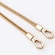 thumbnail image 4 of Correa de cadena plana de hierro, correas de cadena para bolso, cadenas para bolso, reemplazo de hombro, correas de cadena de hueso de serpiente, 4 of 6
