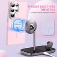 thumbnail image 2 of Magnetic Case for Galaxy A17 5G, with Screen Protector Wireless Charging Support Anti-Scratch Protectve Phone Cover for Samsung Galaxy A17 5G,Purple, 2 of 7