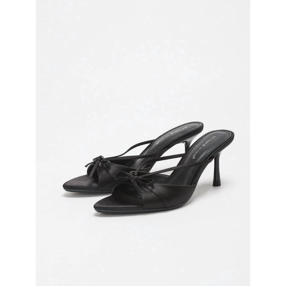 Ladies' Fashion Elegant Satin Pointed-Toe Stiletto Heels, Comfortable Simple and Versatile Thin High Heels