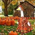 thumbnail image 6 of HHBEAUTY Fall Goose Outfit Maple Porch Goose Dresses Clothes for Cement or Plastic Porch Goose Costume for Yard Lawn Outdoor Garden Patio Statue Thanksgiving Party Xmas Holiday Decor, 6 of 9