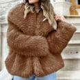 thumbnail image 2 of Ladies Warm Faux Fur Winter Coats for Women Winter Warm Faux Coat Warm Furry Faux Jacket Long Sleeve Outerwear Plus Size Coat Jackets for Womens, 2 of 9