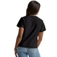thumbnail image 3 of Hanes Essentials Women’s Cotton T-Shirt, Classic Fit Black S, 3 of 5