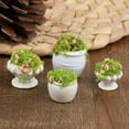 thumbnail image 4 of 1:12 Dollhouse Mini Furniture Accessories Mini Green Plant Bonsai Flower Pots, 4 of 10