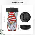 thumbnail image 3 of Honeii Funny Christmas Gnome Print Travel Coffee Mug Insulated Coffee Cup with Leakproof Lid, Coffee Tumbler, Reusable Coffee Cups with Seal Lid, 3 of 8
