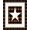 Brown Black White, Pattern 8, variant on ODIKA Door Vintage Plank Plaid Frame Retro Panel Farmhouse Border Motif for Home Office, Gaming Room, Under Desk, Non-Slip Chair-Friendly