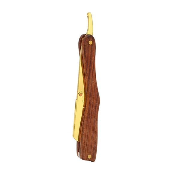 Manual Straight Edge Razor Non Slip Wood Straight Vintage Razors Without Blade for Men