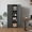 Black, variant on 71"H Metal Garage Storage Cabinet, Tool Steel Locking Cabinet with Doors and 3 Adjustable Shelves,for Home Office,Classroom,Pantry,Black