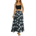 thumbnail image 6 of Maxi Skirts for Women with Pockets Long Midi Length Casual Skirt for Beach Party Holiday, 6 of 7