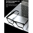thumbnail image 2 of Smart Glasses With Real-Time Translation, Bluetooth Calls & Music, 10 Language AI Translator Glasses, Hands-Free Wearable Tech For Travel, Business, Study, 2 of 5