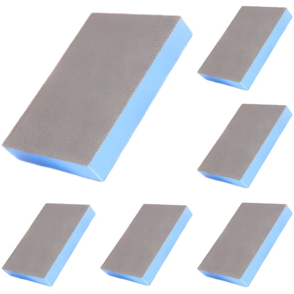6 Pcs Magic Wipe Sponge, Silicon Carbide Sponges for Rust Grime Removal, Double-Sided Multipurpose Scouring Sponge for Pots Pans Grills, Household Cleaning Sponges for Kitchen Stovetop Sink