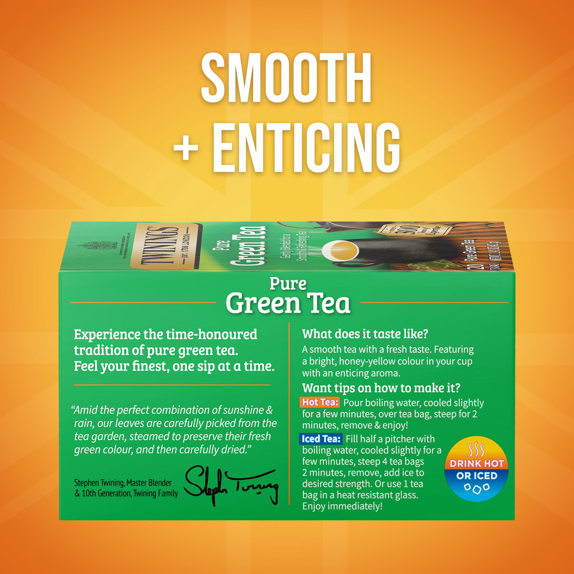 (4 pack) Twinings Pure Green Tea Bags, 20 Count Box