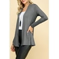 thumbnail image 4 of Made by Johnny Women's Lightweight Open Front Cardigans Long Sleeve Casual Soft Drape Fall Cardigan XXL HDG, 4 of 5