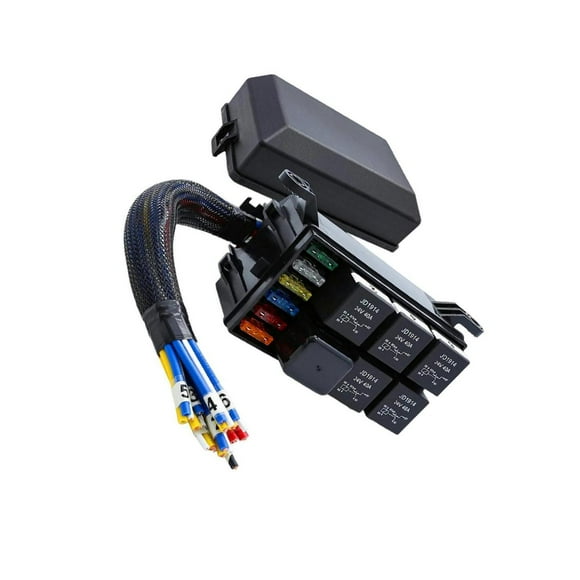 Wisewang Relay Box Waterproof Block Box Relay and for Car Marine Truck 24V 4Pin 24V 4Pin 4.88x3.74x2.76 inch