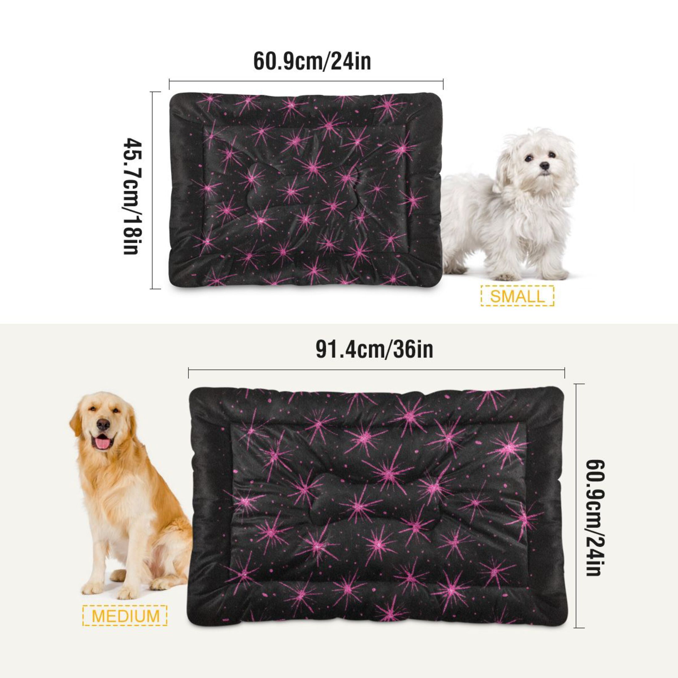 Cozy Mat Pet Bed Indoor Outdoor Warm Soft For Cat Dog Puppy(S/M) Hand-drawn Ink