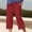 *Wine, variant on ClodeEU Womens Linen Blend Drawstring Wide Leg Cropped Pants,Casual Baggy Trendy Pant White,Womens Plus L