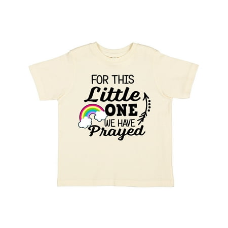 

Inktastic For This Little One We Have Prayed Gift Toddler Boy or Toddler Girl T-Shirt