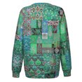 thumbnail image 4 of Mode Femmes Col Rond Imprimé Manches Longues Chandail en Molleton Tops Faciles T-shirt, 4 of 8