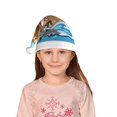 thumbnail image 5 of Haiem Animals on Noah's Ark Floating Pattern Santa Hat Confortable Velvet Christmas Hat for Christmas Party Favors Fit for Adults and Kids, 5 of 6
