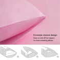 Astarin Satin Silk Pillowcase for Hair, Pink King Size silk pillow