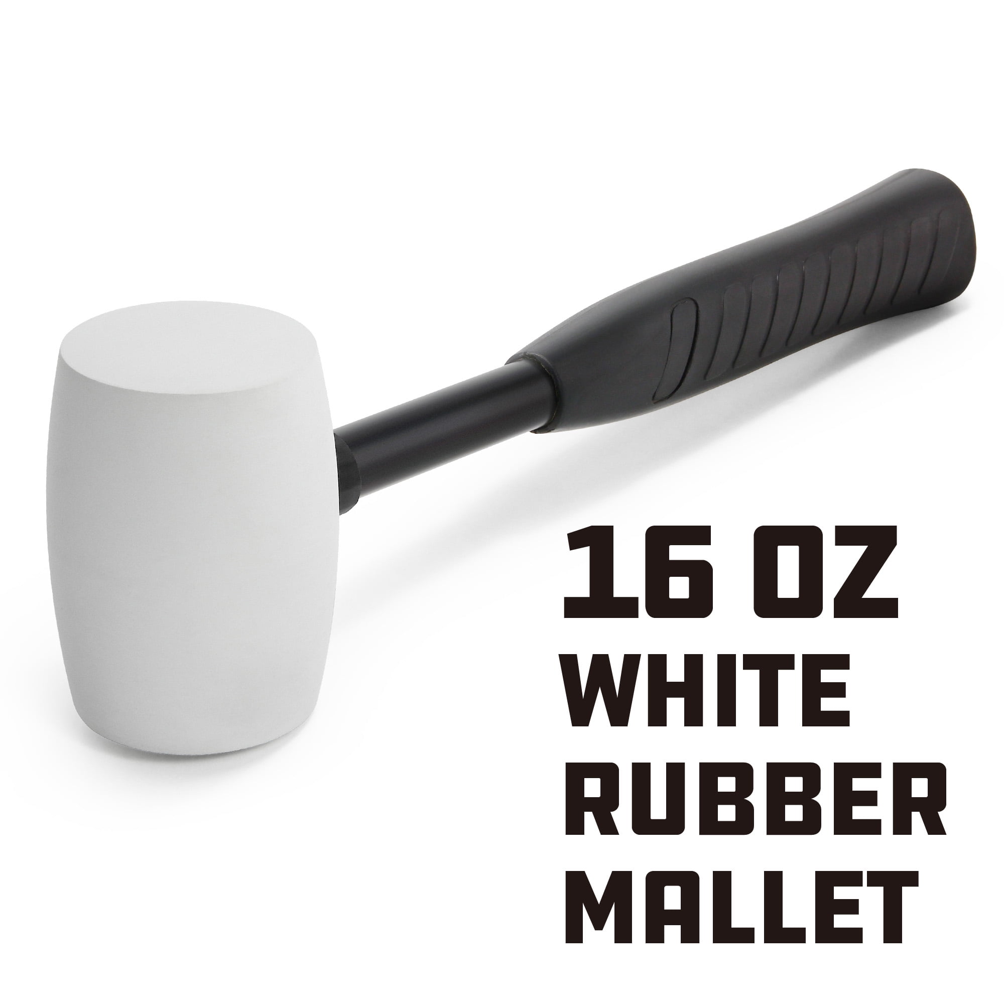 Powerbuilt 16 Ounce White Rubber Mallet - 648336