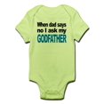 thumbnail image 1 of CafePress - I Ask My Godfather Body Suit - Baby Light Bodysuit, 1 of 1