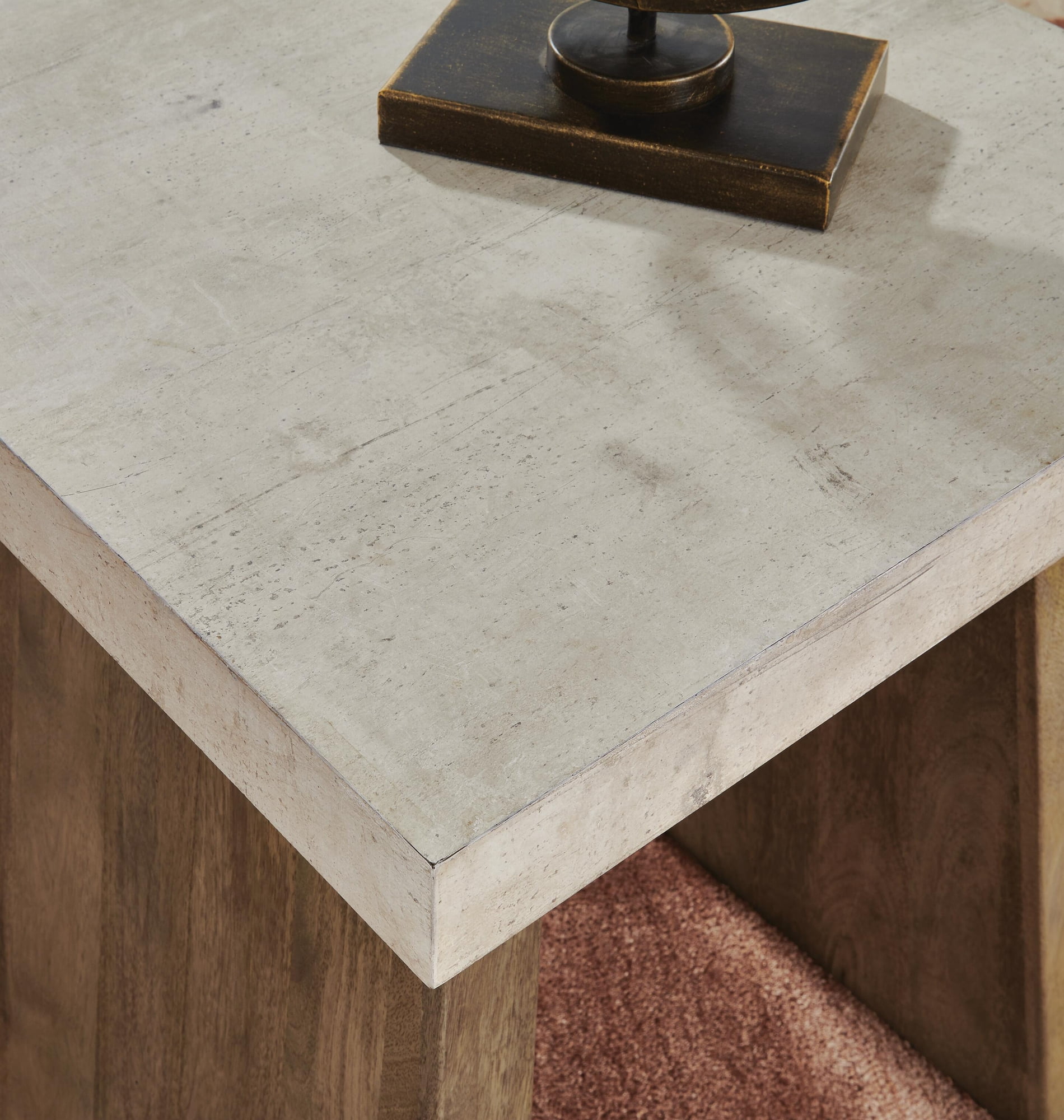 Signature Design By Ashley Brendalhouse Square End Table in Light Brown