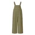 thumbnail image 2 of Girls Bib Overalls Adjustable Strap Jumpsuits Loose Fit Casual Y2K Rompers with Side Multi Pockets for Daily, 2 of 7