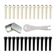 thumbnail image 1 of 5x 24 Clavijas de Cuerda para Puente de Guitarra Acústica, Portátiles, Ligeras con Extractor de Pasadores de Puente, Clavijas de Guitarra para Guitarr 5 piezas, 1 of 8