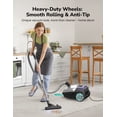 thumbnail image 2 of Canister Vacuum,1700W/45KPA Bagged Vacuum Cleaner,5L Large Capacity,Auto Cord Rewind,HEPA Filter,Low Noise,8M Cleaning Radius,Variable Power Control,Easy to Push,Hard Floor,Carpet,Car, 2 of 12