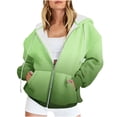 thumbnail image 2 of Sudadera con capucha de manga larga para mujer, informal, con capucha, holgada, de manga larga, para exteriores y chaquetas, 2 of 5