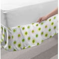 thumbnail image 2 of Fairy Tale Bed Skirt, Frog Prince in Bubbles Children Theme Tale Element in Pastel Tones, Elastic Bedskirt Dust Ruffle Wrap Around for Bedding Decor, 4 Sizes, Yellow Green Pale Yellow, by Ambesonne, 2 of 2