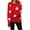 Red, variant on Wancir Women Heart Print Sweater Romantic Oversized Knitted Shirt Valentine's Day Love Graphic Long Sleeve Pullover Top