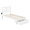 thumbnail image 3 of Tahoe Twin Bed with Foot Drawer and USB Turbo Charger in White, 3 of 4
