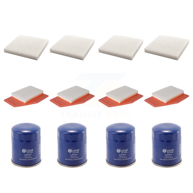 PUR 4x Air + 4x Cabin + 4x Engine Oil Filter (12 Total) Kit for Car 2023 Honda Civic HR-V KFM-102277