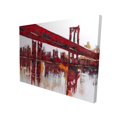 thumbnail image 1 of Pont Rouge - Toile 36"x48 Pouces - Impression à la Demande, 1 of 5