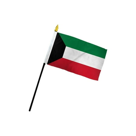 Kuwait 4x6in Stick Flag