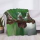 thumbnail image 3 of Fotbe Australian White Tree Frog Sitting on Branch Manta de Franela con Estampado, Manta Ultrasuave para Cama, Sofá, Auto, Hipoalergénica y Antibolitas-60"x50", 3 of 6