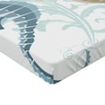 thumbnail image 2 of Ambesonne Tropical Fitted Sheet, Fishes in Soft Tones, Queen Size, Blue Cream, 2 of 3