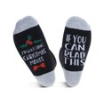 thumbnail image 3 of cotton christmas tree pattern fashion ankle socks for womens men Dark Gray, 3 of 7