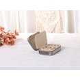thumbnail image 5 of Unique Bargains Travel Jewelry Box Small Portable Plush Velvet Jewelry Organizer Case Gray, 5 of 7