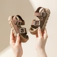 thumbnail image 4 of Toddler Boys Girls Double Buckle Sandals Children's Back Strap Water Shoes Thick Sole Casual Slides Flats, 4 of 5