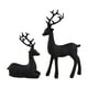 thumbnail image 2 of Deer Ornaments Set, 2pcs Resin Reindeer Sculpture Decor, Gold Modern Deer Statue Pair for Home Office Living Room Table Centerpiece Gift, 2 of 9