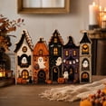 thumbnail image 5 of PSVFUJZ Halloween Door Sign, Wooden Ghost Welcome Sign, Halloween Door Decorations, Front Door Hanging Sign for Indoor Outdoor Home Porch Window Decor Multicolor, 5 of 8