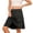 1-Black11, variant on Wxolcjlv Big Girls School Uniform Skorts Solid Solor High Waisted Casual A Line Skirt