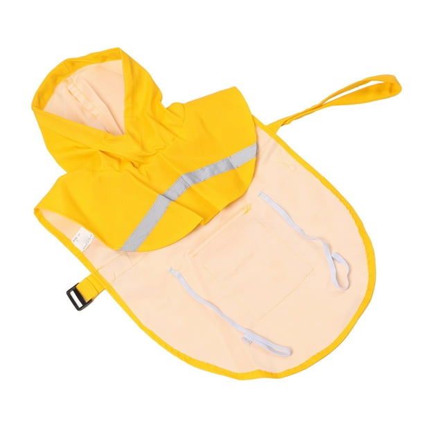 Chaqueta De Lluvia Para Mascotas, Impermeable, Ligera, Cómoda, Impermeable Para Perros, Multiusos, Reflectante, Con Capucha De PU Para Viajes Y Senderismo